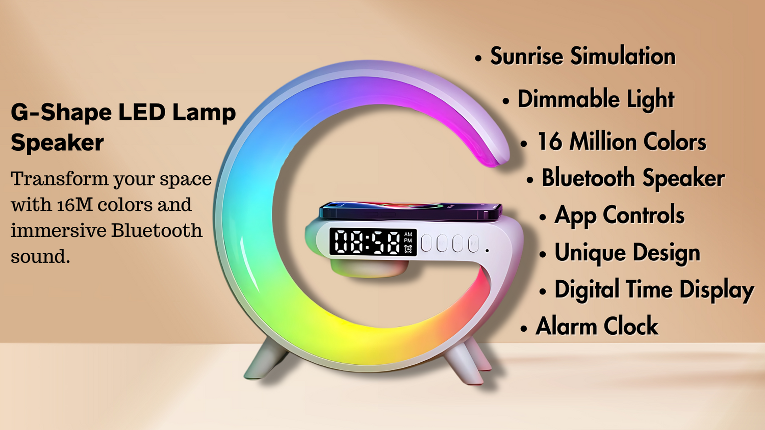 G-shape Speaker And Lamp